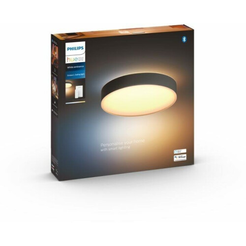 Philips Hue Enrave - Plafondlamp - 50.000 wittinten - Zwart