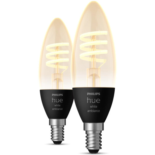 Philips Hue Kaarslamp - E14 slimme LED lamp - 50.000 tinten dimbaar wit - (2-pack)