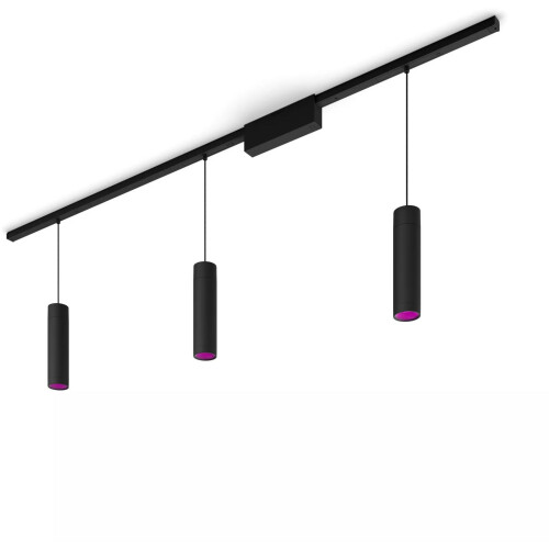 Philips Hue Perifo - Plafondlamp - 3 hanglampen - Zwart