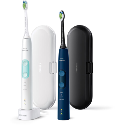 Philips HX6851/34 - Sonicare 5100 - 3 poetsstanden - W2 Optimal White opzetborstel Tweedehands