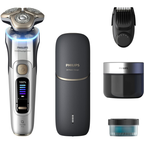 Philips i9000 Prestige Ultra XP9404/46 - Elektrisch scheerapparaat - Wet&Dry SkinIQ Pro - Zwart