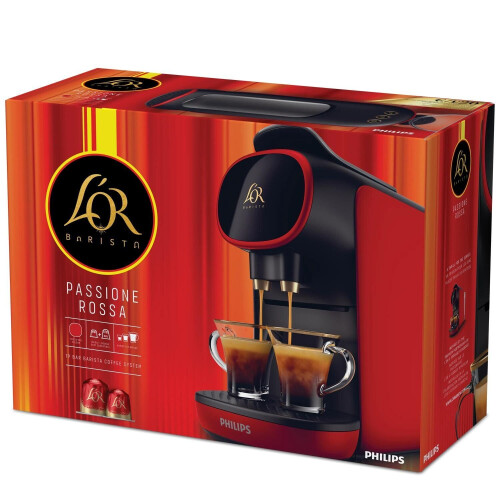 Philips L'Or Barista Sublime LM9012/51 - Koffiecupmachine - Dubbel shot - Rood & Zwart Tweedehands