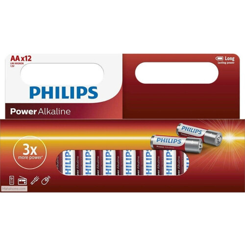 Philips LR6P12W/10 - AA Batterijen - Voordeelverpakking 12 stuks