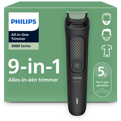 Philips MG3945/15 - Multigroom - 9 in 1 - Baardtrimmer Neushaartrimmer - Zwart Tweedehands