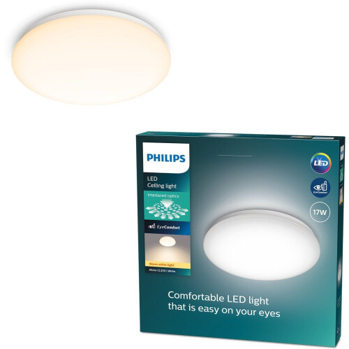 Philips Moire - Plafonnière - LED - Warmwit licht - Wit - Ø 32 cm Tweedehands