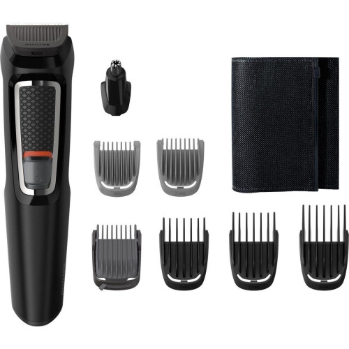 Philips Multigroom Series 3000 MG3730/15 - Trimmerset - 8 hulpstukken - zwart Tweedehands