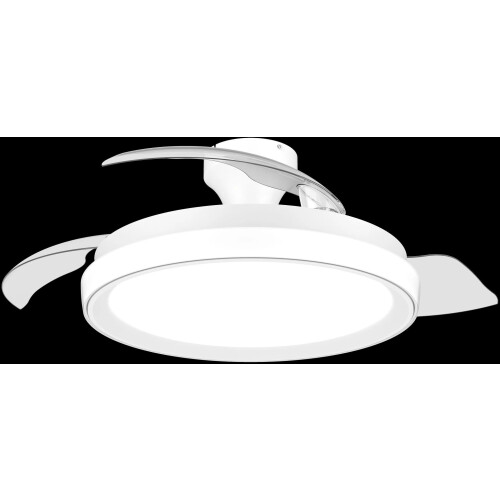Philips Olas - Plafondventilator - Dimbaar licht 3000K-6500K - Wit