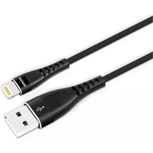 Philips Oplader USB DLC5204V/00 - 120 cm - Lightning - Apple - Zwart Tweedehands