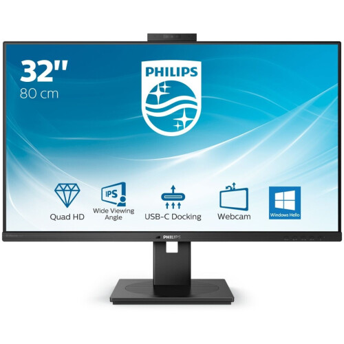 Philips P-line 326P1H/00 - Monitor - Quad HD 2560x1440 - Zwart