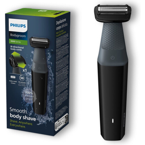 Philips series 3000 BG3017/01 - Bodygroomer - Hypoallergeen scheerblad - Zwart