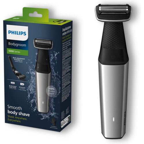Philips series 5000 BG5021/16 - Bodygroomer - Scheer en trim lichaamshaar - Zilver Tweedehands