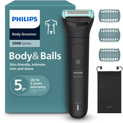 Philips Series 5000 - Bodygroomer - 3 trimkammen - Zwart