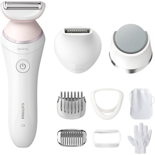 Philips series 8000 BRL176/00 - Ladyshave voor vrouwen - Nat en droog - Creme-wit/Roze Tweedehands