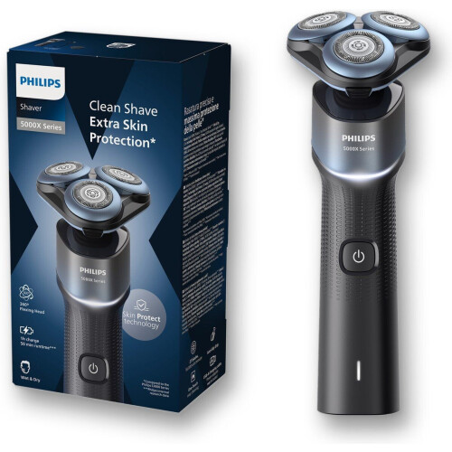 Philips Shaver 5000X Series X5006/00 - Elektrisch scheerapparaat - 27 PowerCut-mesjes - Blauw