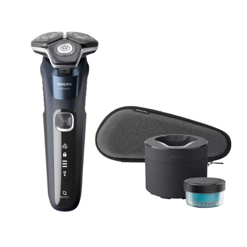 Philips SHAVER Series 5000 S5885/50 scheerapparaat Roterend scheerapparaat Trimmer Blauw