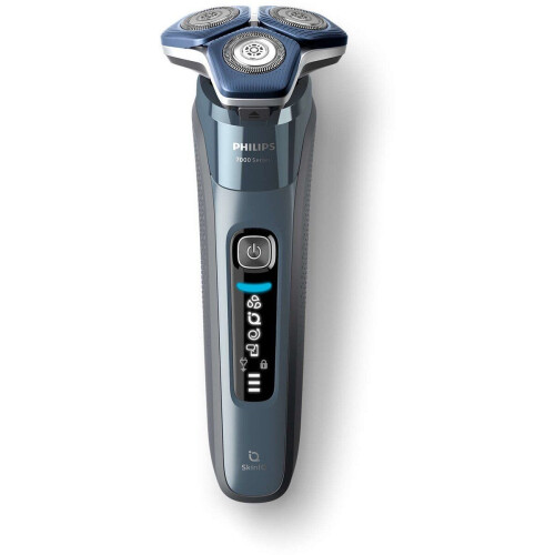Philips SHAVER Series 7000 S7882/55 - Elektrisch scheerapparaat - SkinIQ-technologie 360-D flexibele scheerhoofden - Blauw