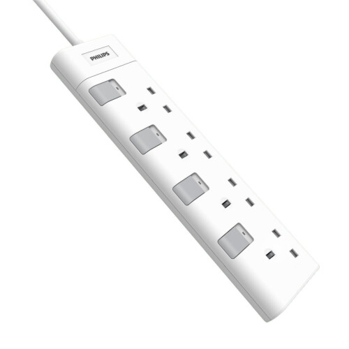 Philips Socket 230V 4 way CHP3140WB/05 - 3 pin socket Tweedehands