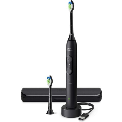 Philips Sonicare 4100 HX4044/52 - Tandenborstel - 2x Poetsprogramma's - Zwart