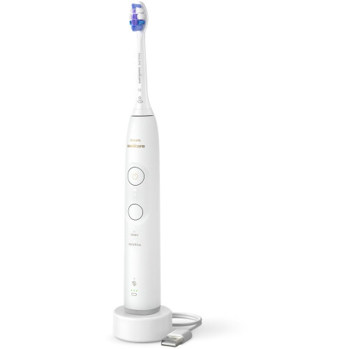 Philips Sonicare 6100 HX7400/01 - Oplaadbare sonische tandenborstel - Sensitive-opzetborstel - Wit