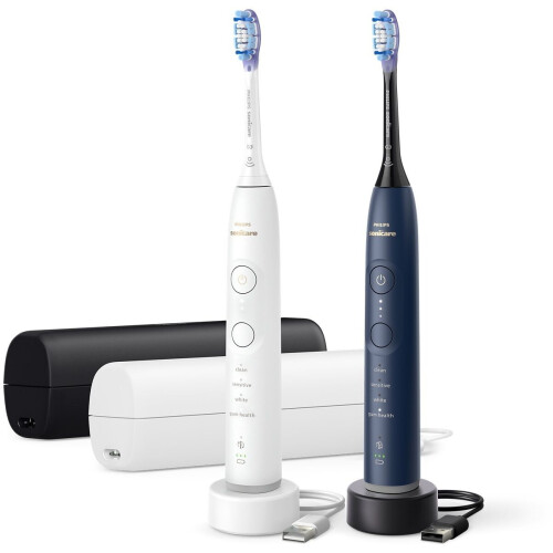 Philips Sonicare 7100 series - Elektrische Tandenborstel - Duopack - Wit & Blauw - HX7429/01