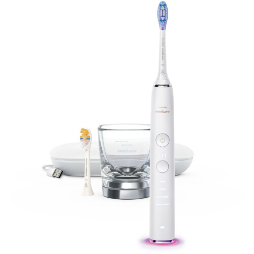 Philips Sonicare DiamondClean 9000 HX9917/88 - Elektrische tandenborstel - 4 poetsstanden - Wit Tweedehands
