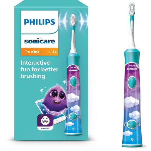 Philips Sonicare for Kids HX6322/04 - Elektrische Tandenborstel - Bluetooth - Blauw