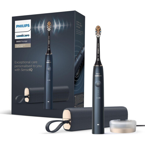Philips Sonicare Prestige 9900 HX9992/12 - Elektrische tandenborstel - SenseIQ technologie - Donkerblauw Tweedehands