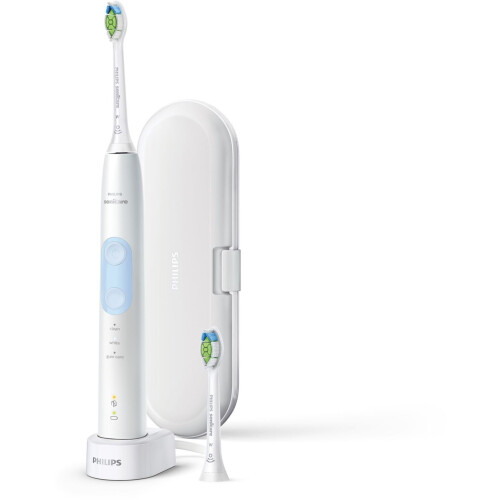 Philips Sonicare ProtectiveClean 5100 HX6859/29 - Elektrische tandenborstel - 3 poetsstanden - Wit en lichtblauw