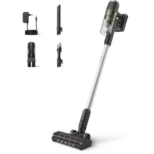 Philips Steelstofzuiger Draadloos XC3033/01 - Zuigmond met LED verlichting - Zakloos - Lichtgewicht - Zwart Tweedehands