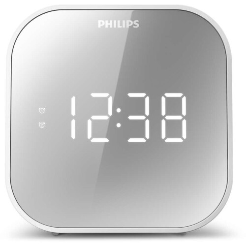 Philips TAR4406/12 - FM-klokradio - USB-oplaadfunctie - 110mm x 110mm Tweedehands