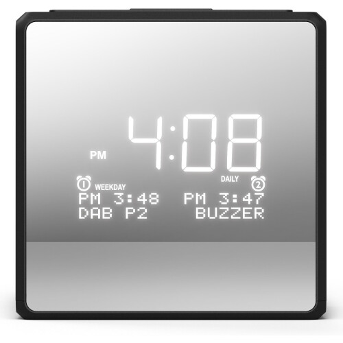 Philips TAR4600/10 - Klokradio - DAB+ FM - USB-C oplaadpoort - 103,5mm x 103mm