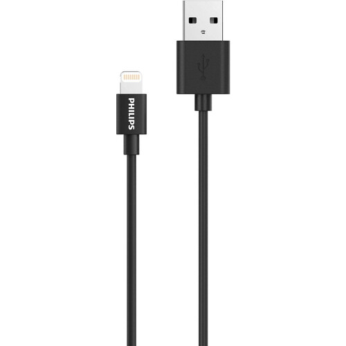 Philips USB A naar Lightning Kabel - Apple Lightning - 1.22 M - Zwart Tweedehands