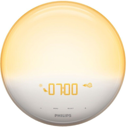Philips Wake-Up Light HF3532/01 - Wekker - Natuurlijke zonsopgang en geluiden - Wit Tweedehands