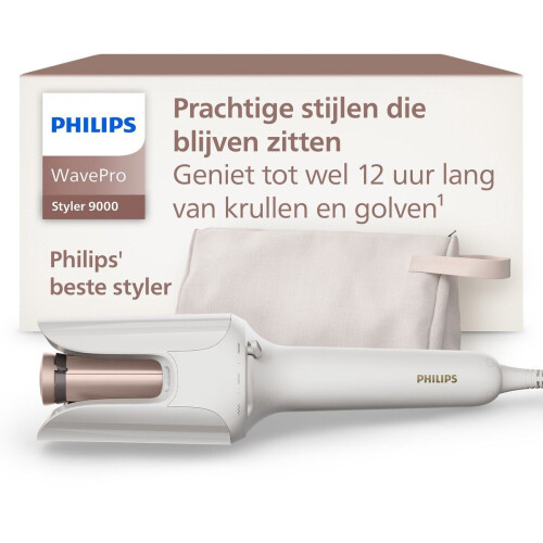 Philips WavePro HairStyler BHB968/00 - Krultang - Auto Wrap 360° Shaping technologie - Wit