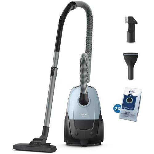 Philips XD1142/10 - Stofzuiger met zak - 750W HEPA-filter - Blauw/grijs Tweedehands