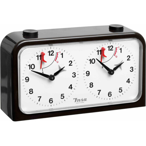 Philos Insa - schaakklok - mechanisch - zwart