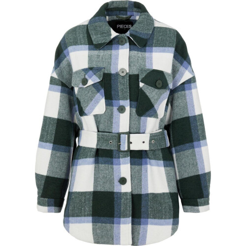 PIECES PCSELMA - Overshirt Jacket - Met riem en zakken - Maat XS (34)