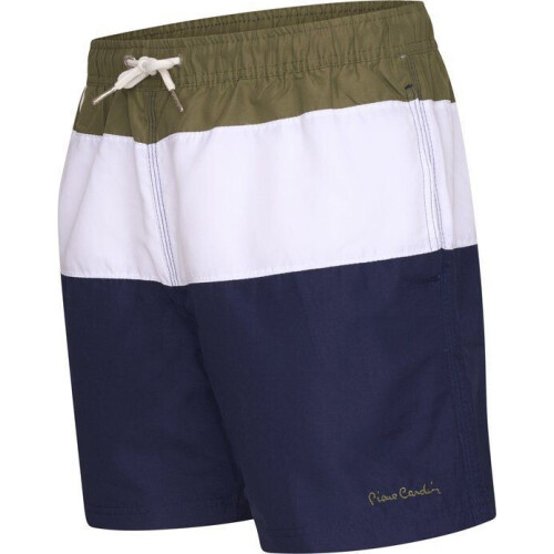 Pierre Cardin Blocked Swim Short - Heren Zwembroek - Polyester - Groen Wit Marineblauw - Maat XL Tweedehands