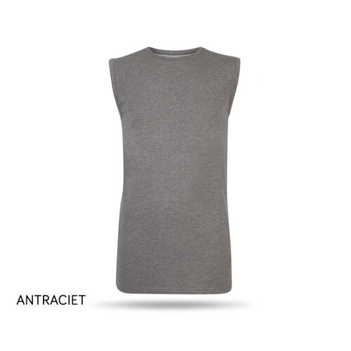 Pierre Cardin Mouwloos T-Shirt - Donkergrijs - Large