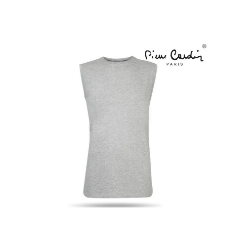 Pierre Cardin Mouwloos T-shirt– Grijs – 100% Katoen – Maat XL – Comfortabel&Stijlvol Tweedehands