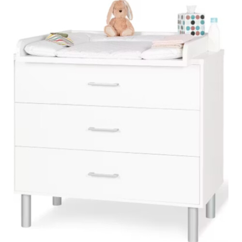 Pinolino - Commode Classic - Met Afneembare Aankleedunit&Soft-Close - 101x76x97 cm - MDF/Essenhout Tweedehands