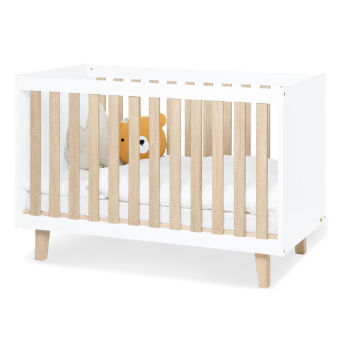 Pinolino Kinderbed Lumi Small - Kinderbed - Verstelbare bedbodem 120 x 60 cm - Naturel Eiken