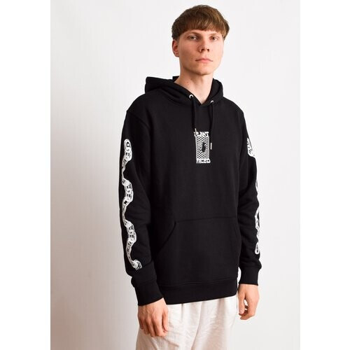 Plant Faced Clothing mannen vegan Make The Connection Hoodie - Zwart Tweedehands