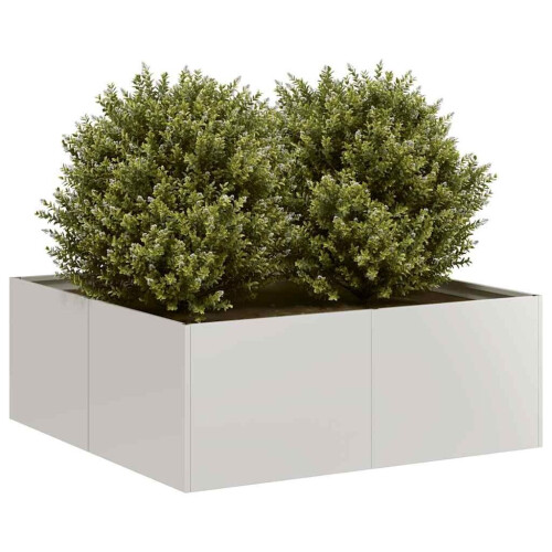 Plantenbak 80x80x30 cm roestvrij staal Tweedehands