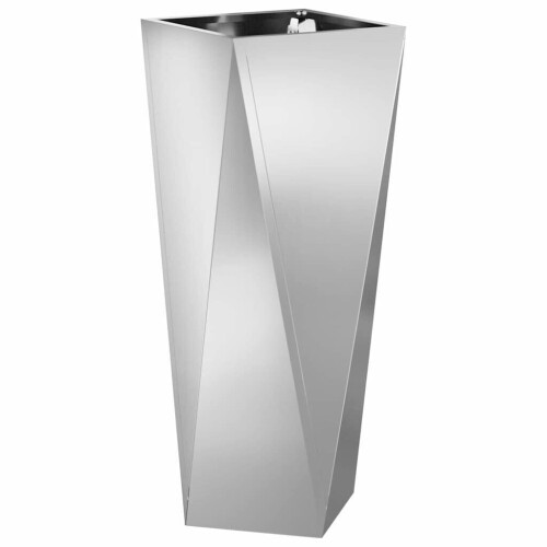 Plantenbak Zilver 30 x 30 x 75 cm Gegalvaniseerd staal Tweedehands