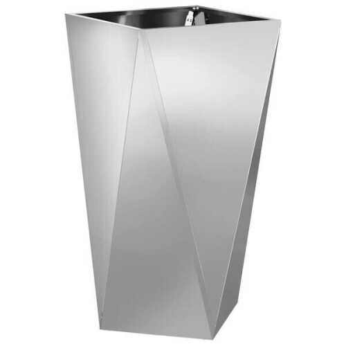 Plantenbak Zilver 40 x 40 x 75 cm Gegalvaniseerd staal