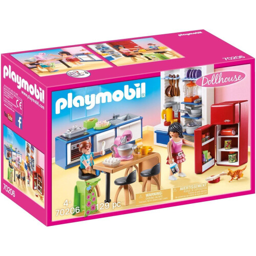 PLAYMOBIL 70206 - Dollhouse Leefkeuken - Oven Vaatwasser Koelkast