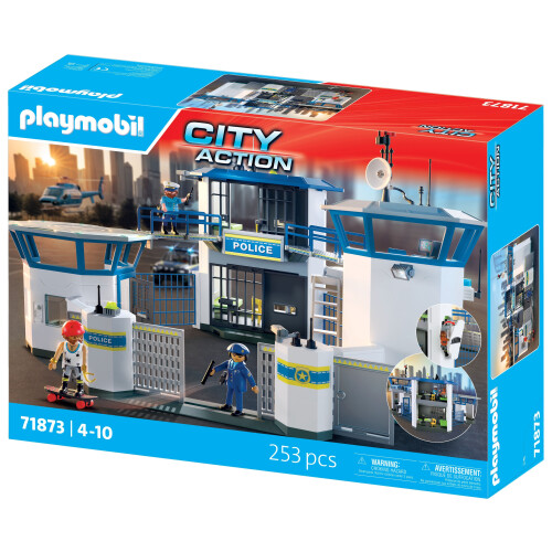 PLAYMOBIL Action Heroes - Politiecommandocentrum - Politiestuk speelgoed - Met speelfiguren&accessoires - 71873