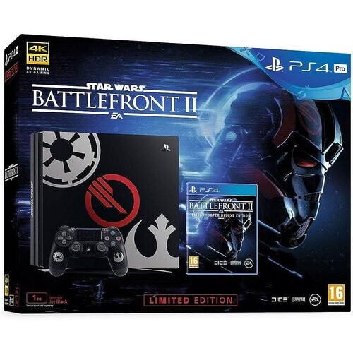 PlayStation 4 Pro 1000GB - Zwart - Limited edition Star Wars: Battlefront II + Star Wars: Battlefront II Tweedehands