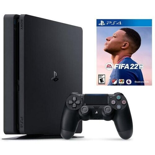 PlayStation 4 Slim 1000GB - Zwart + FIFA 22 Tweedehands